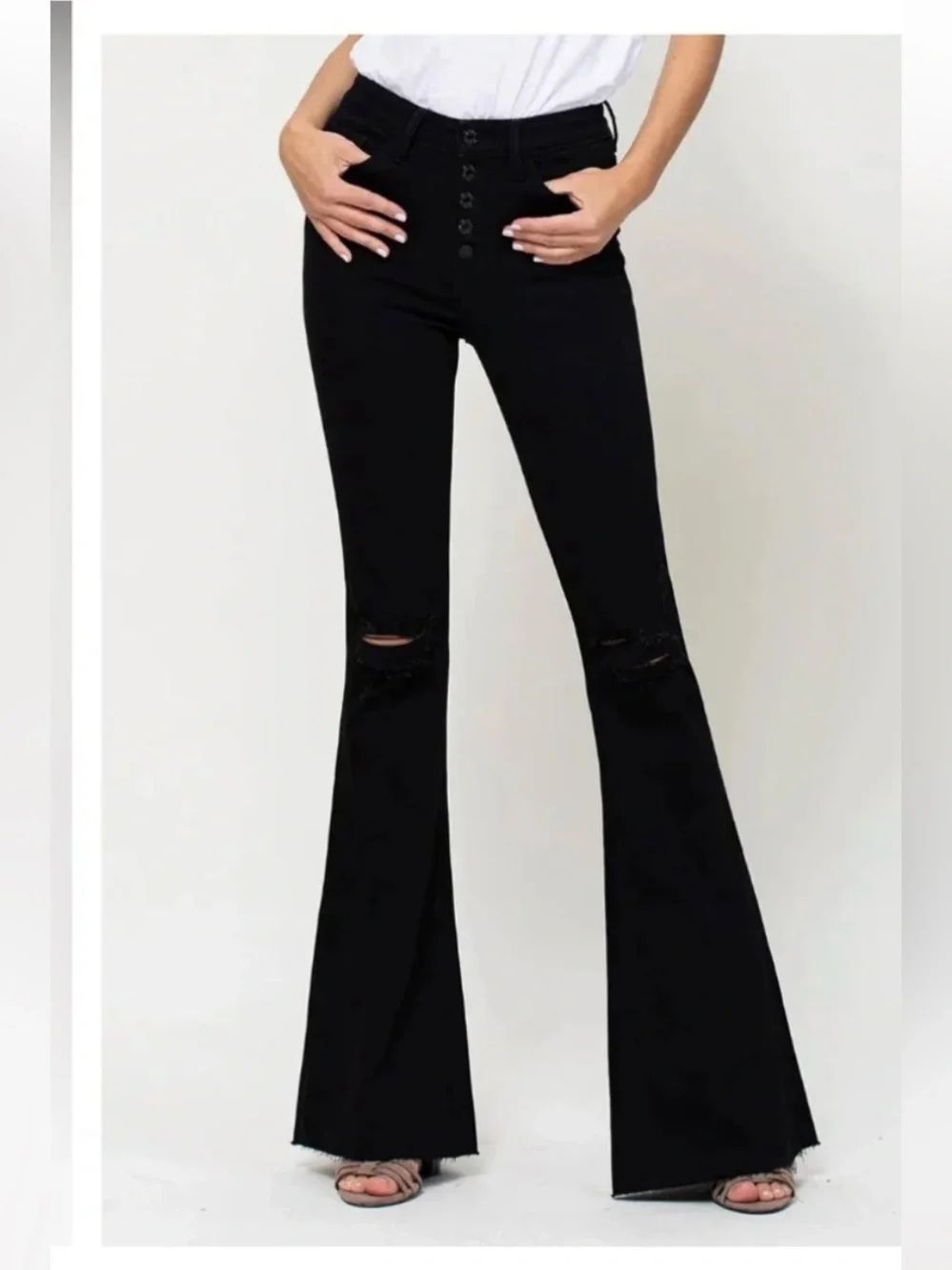VERVET BELLA HIGH RISE SUPER FLARE JEANS